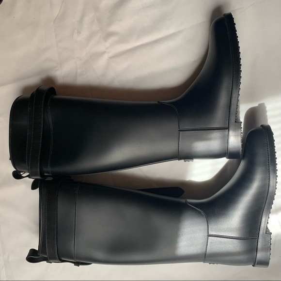 🏇New BURBERRY Rainboot Brain Riding with belt - Picture 7 of 9